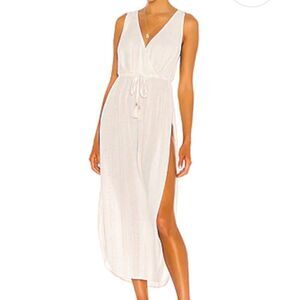 white coverup dress